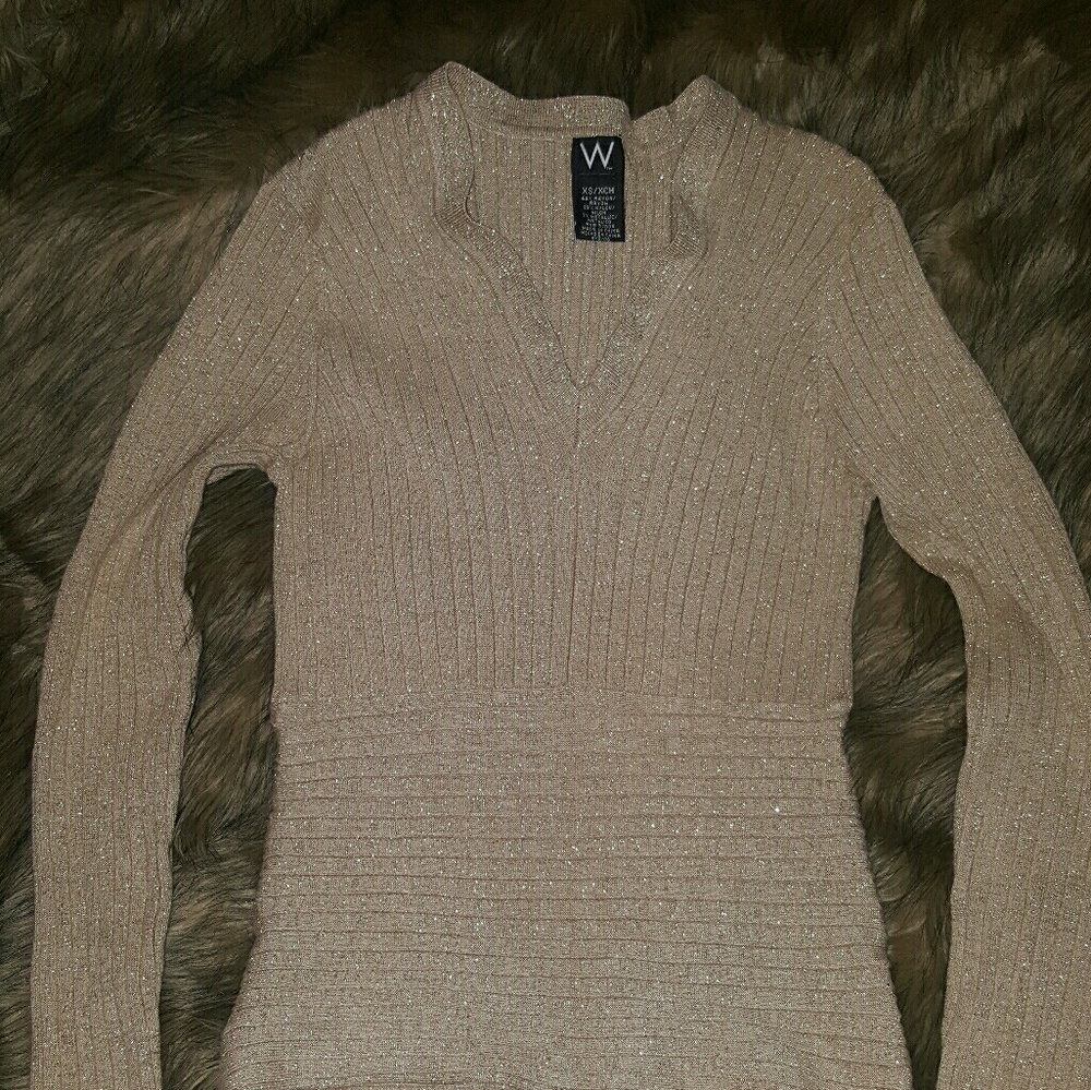 SOLD Gold glittery dress/casual top